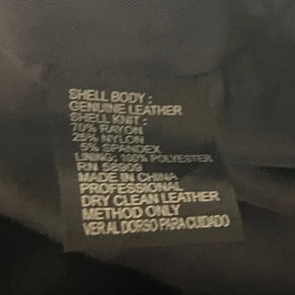 Antonio Melani leather v-neck stretchy black dress, sz 12 sleek, nylon sides - Picture 5 of 11